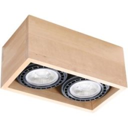 Sollux Lighting Lámpara de techo madera natural madera alt. 10 cm