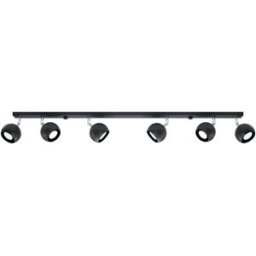 Sollux Lighting Lámpara de techo negro acero alt. 16 cm