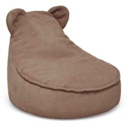 MeowBaby Puf oso infantil en pana fina, marrón