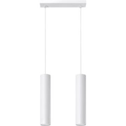 Sollux Lighting Lámpara de techo blanco acero alt. 90 cm