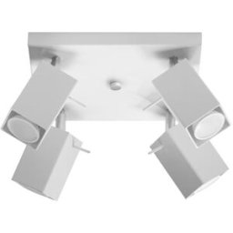 Sollux Lighting Lámpara de techo blanco acero alt. 16 cm