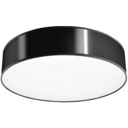 Sollux Lighting Lámpara de techo negro cloruro de polivinilo alt. 11 cm