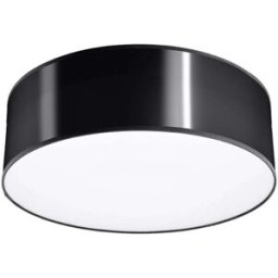 Sollux Lighting Lámpara de techo negro cloruro de polivinilo alt. 11 cm