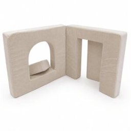 MeowBaby Módulo arco infantil 120 cm en pana fina, beige