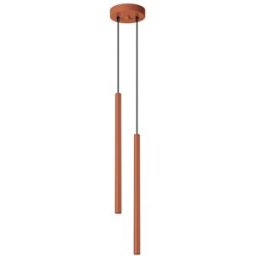 Sollux Lighting Lámpara de techo ocre rojo acero alt. 15 cm