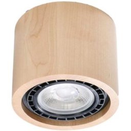 Sollux Lighting Lámpara de techo madera natural madera alt. 10 cm