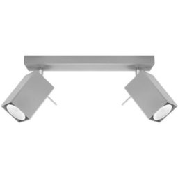 Sollux Lighting Lámpara de techo gris acero alt. 16 cm