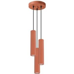 Sollux Lighting Lámpara de techo ocre rojo aluminio alt. 20 cm