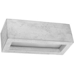 Sollux Lighting Lámpara de pared gris concreto/vidrio alt. 10 cm