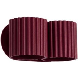 Sollux Lighting Aplique de pared borgoña aluminio alt. 10 cm