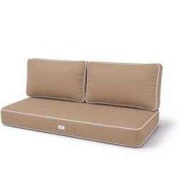Deco Arts Cojines premium para sofá jardín 120x60cm - moka
