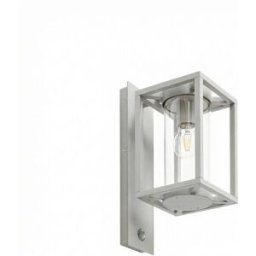 Lucande Lámpara de pared exterior de aluminio gris