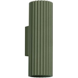 Sollux Lighting Lámpara de pared verde oliva aluminio alt. 7 cm