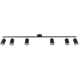 Sollux Lighting Lámpara de techo negro acero alt. 20 cm
