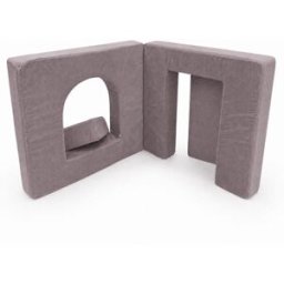 MeowBaby Módulo arco infantil 120 cm en pana fina, taupe