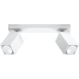 Sollux Lighting Lámpara de techo blanco acero alt. 16 cm