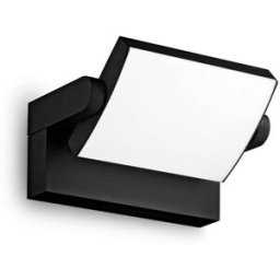 Ideal Lux Lámpara de pared Swipe, negra - L 212 x H 100 x D 120-165 mm