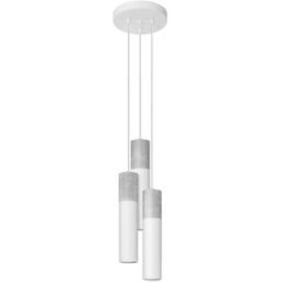 Sollux Lighting Lámpara de techo blanco/gris acero/concreto alt. 110 cm