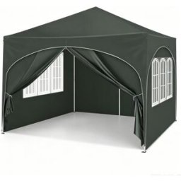 REDOM Cobertizo de jardín gris de oxford impermeable uv 300x300x258 cm