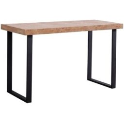 Home Heavenly Mesa de estudio estilo industrial roble nordish patas negras