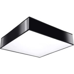 Sollux Lighting Lámpara de techo negro cloruro de polivinilo alt. 11 cm