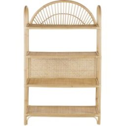 Maisons du Monde Estantería infantil baja de ratán natural