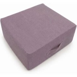 MeowBaby Trampolín infantil 80x80 cm en pana fina, lavanda