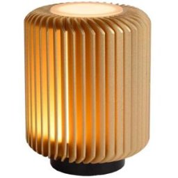 Lucide Lámpara de mesa de aluminio con 1 led integrado, oro mate / latón