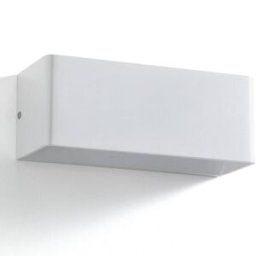 ORESTELUCHETTA Aplique de pared led de aluminio blanco mate 10x25x10 cm