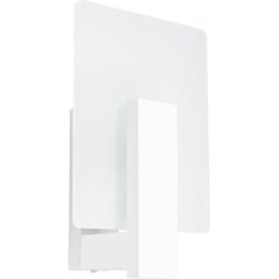 Sollux Lighting Lámpara de pared blanco madera/vidrio alt. 31 cm