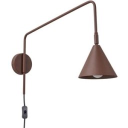 Sollux Lighting Aplique de pared marrón acero alt. 30 cm