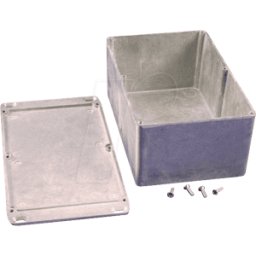 HAMMOND MANUFACTURING 1590EFL - Carcasa de aluminio, 188 x 120 x 82 mm, plateado, IP54