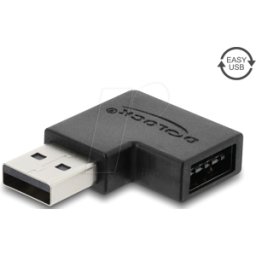 DELOCK 67630 - Adaptador USB 2.0, USB Tipo-A macho a Easy USB Tipo-A hembra, a