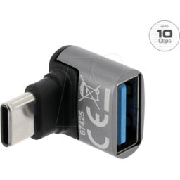 DELOCK 67425 - Adaptador USB 10 Gbps, USB Type-C™ macho a USB Tipo-A hembra, ac