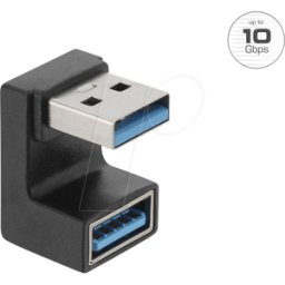 DELOCK 67424 - Adaptador USB 10 Gbps Tipo-A macho a hembra en forma de U