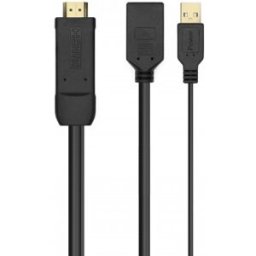 Cable Aisens HDMI Macho - DisplayPort Hembra - USB Macho