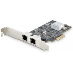 StarTech.com Tarjeta PCI Express de Red Ethernet 2 Puertos NBASE-T 2,5G - NIC I225-V - Tarjeta de Re