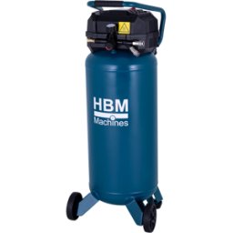 HBM compresor de aire vertical sin aceite, 50 litros, 10 bar, 2 CV