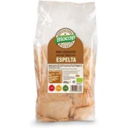 Biocop mini crackers de trigo espelta 250gr. bio vegan