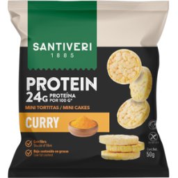 Santiveri mini tortitas protein curry