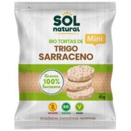 Solnatural tortitas de trigo sarraceno mini 45gr. bio sg