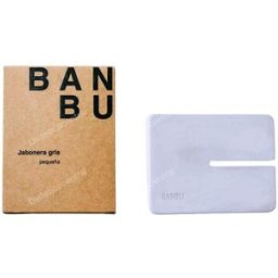 Banbu jabonera mini blanca