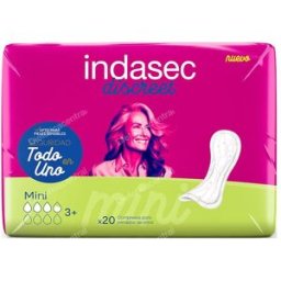Indasec compresa indasec discreet abso mini/leve 80ml 20un