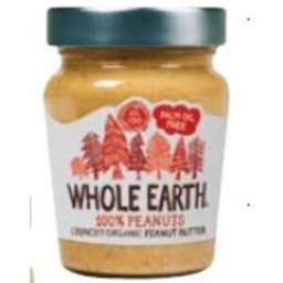 Whole earth crema de cacahuete crujiente 227gr. bio