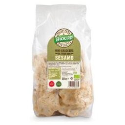 Biocop mini crackers de trigo sesamo 250gr. bio vegan