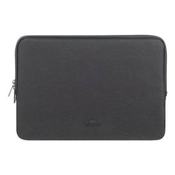 Funda portátil Rivacase Clark 15.3" impermeable ecológica negra