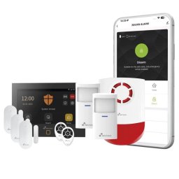 Alarma Nivian NVS-TOUCHALARM-W WiFi GSM Inalámbrica Interior App Multiusuario Kit Completo