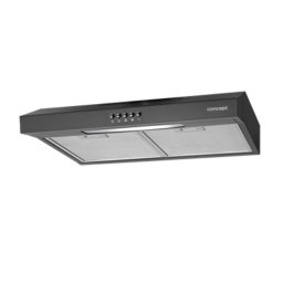 Campana extractora Concept OPP1250BC Canalizado/Recirculación 50cm negra con LED