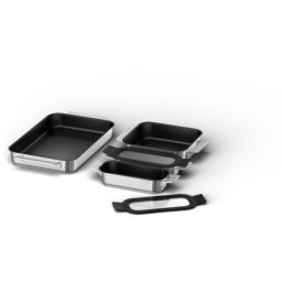 Juego de repostería Bosch HEZ9FF040, 3 piezas, acero inoxidable