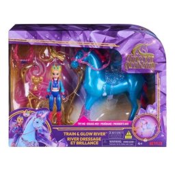 Set de Juego Interactivo Spin Master Unicorn Academy Train & Glow River Muñeca Articulada